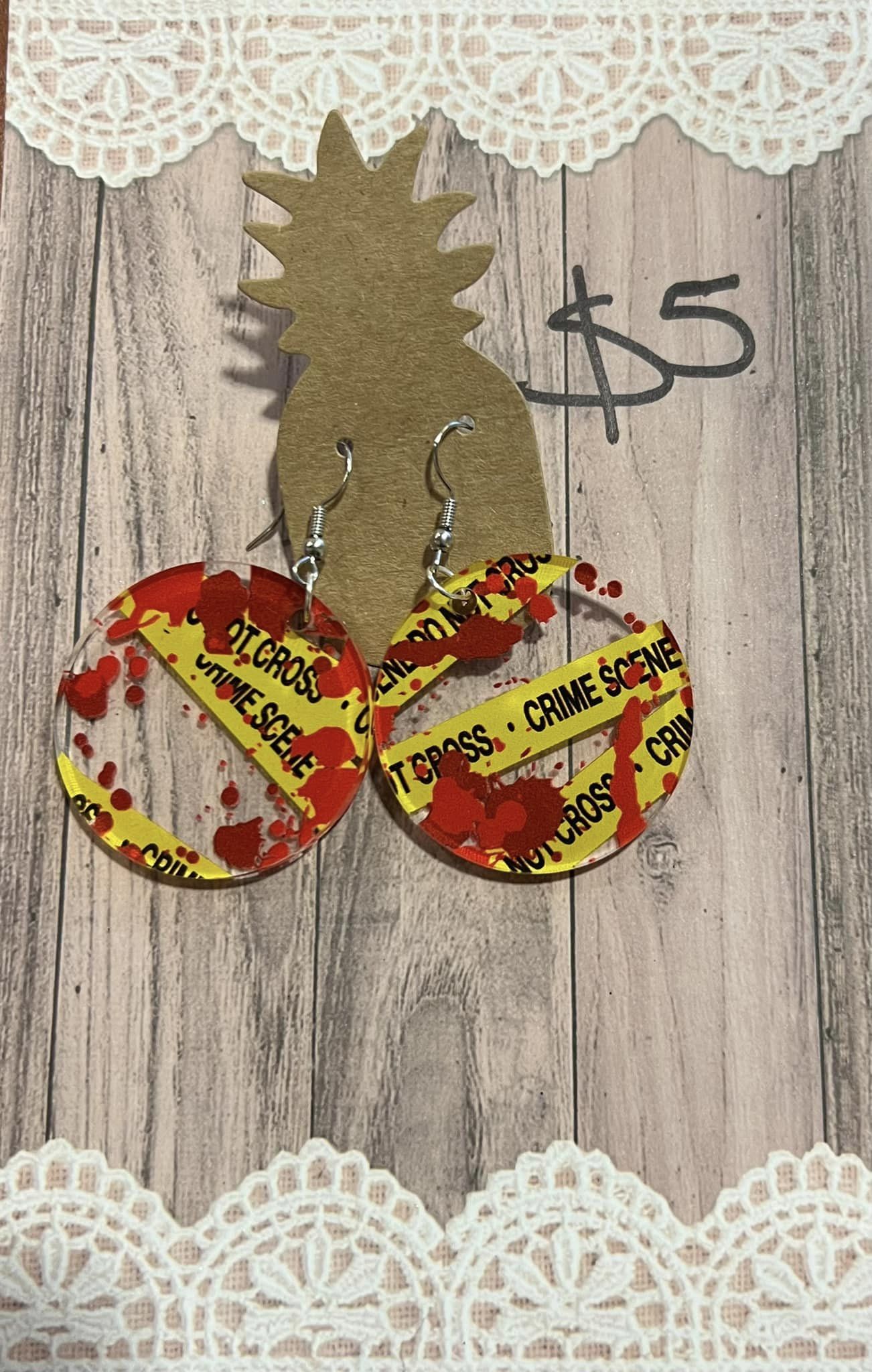 Acrylic Crime Scene - Circles