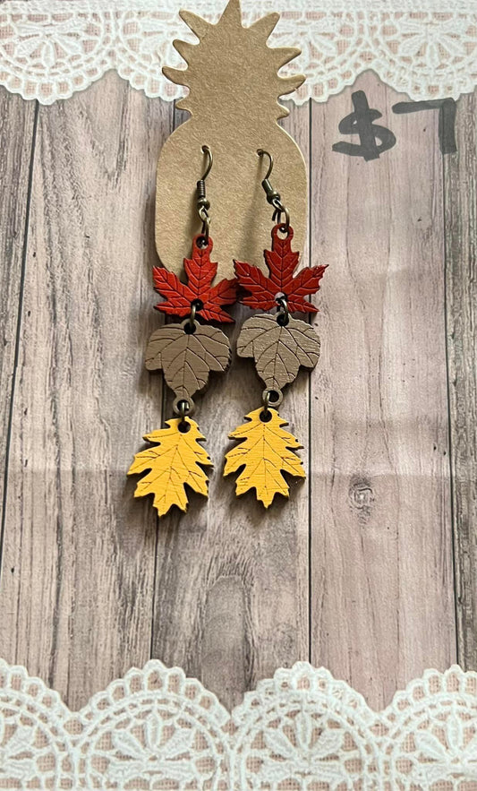 3-Tiered Fall Leaves V4