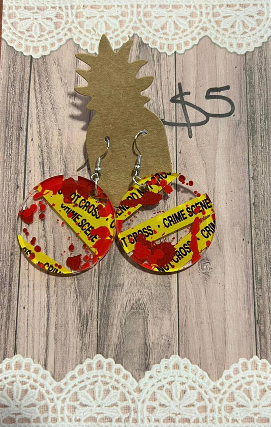 Acrylic Crime Scene - Circles