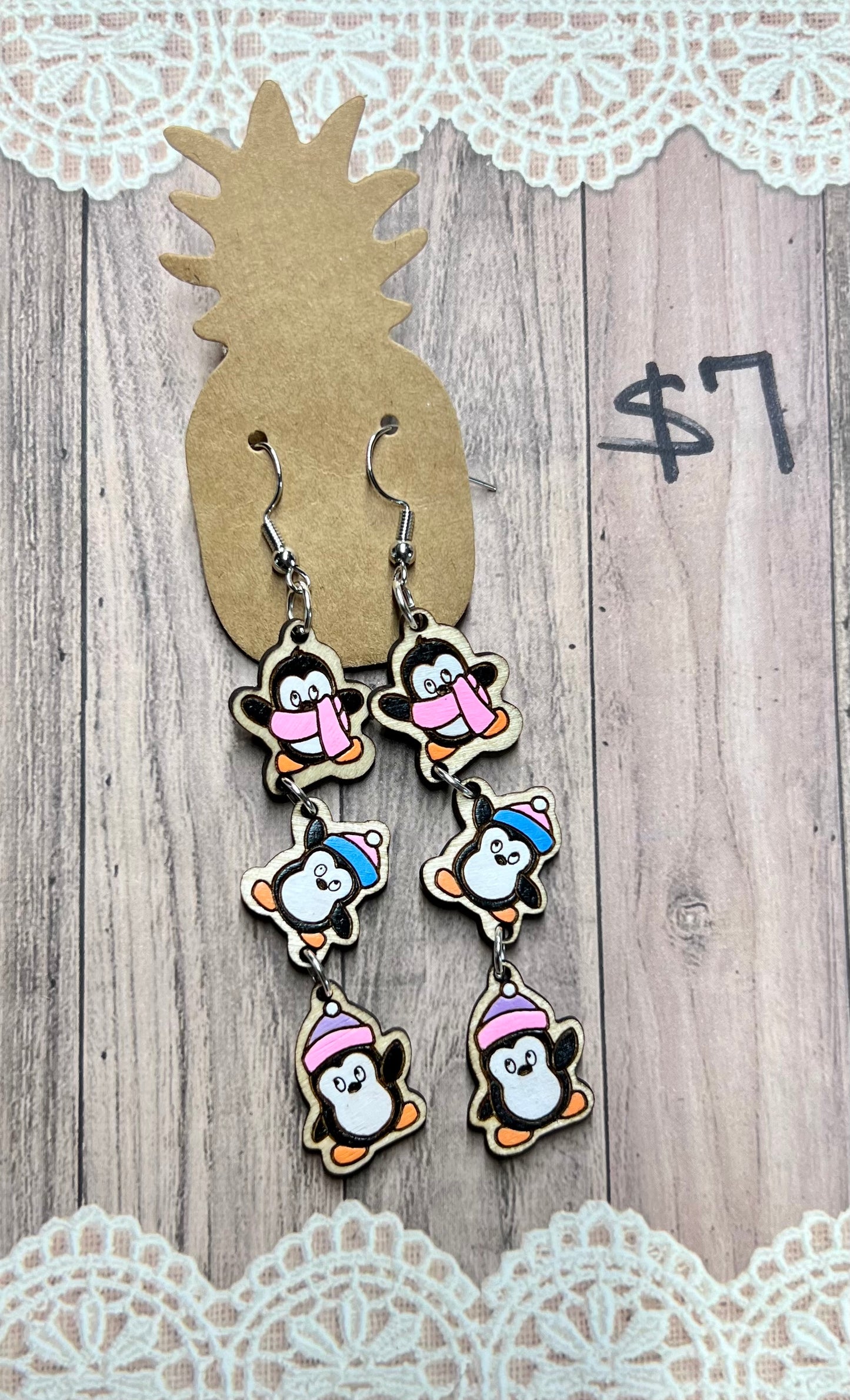 3-Tiered Penguin Dangle