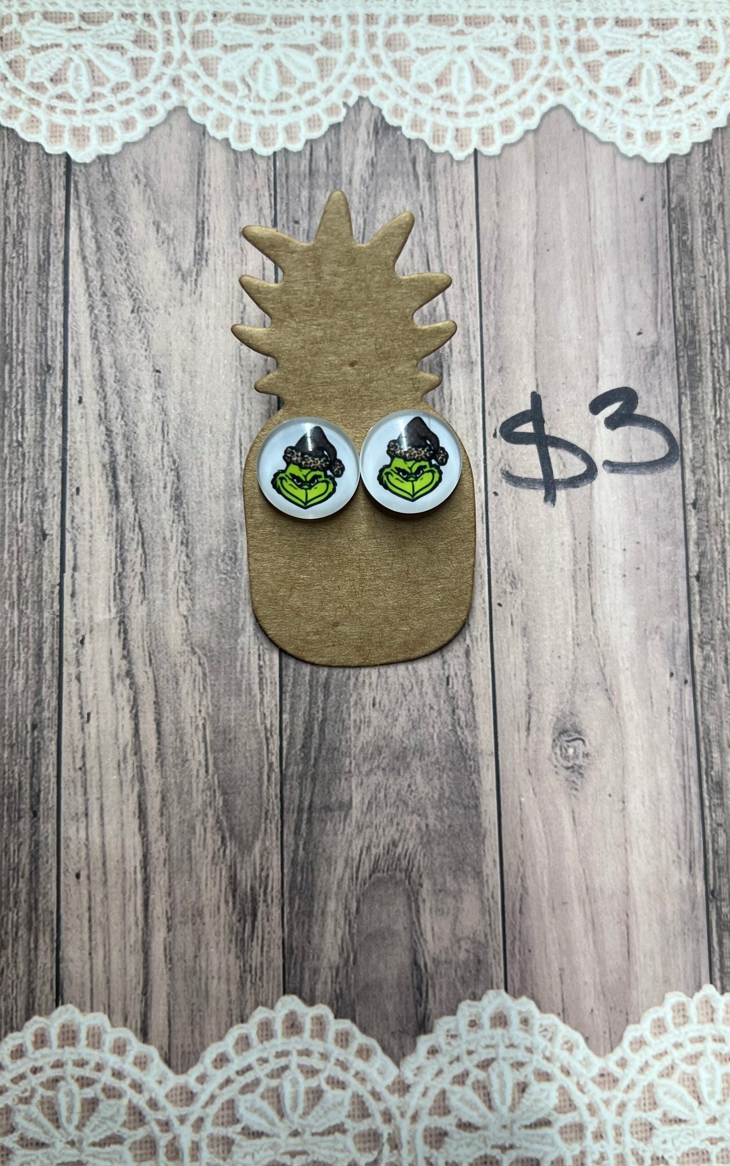 Cheetah Hat Grinch Face