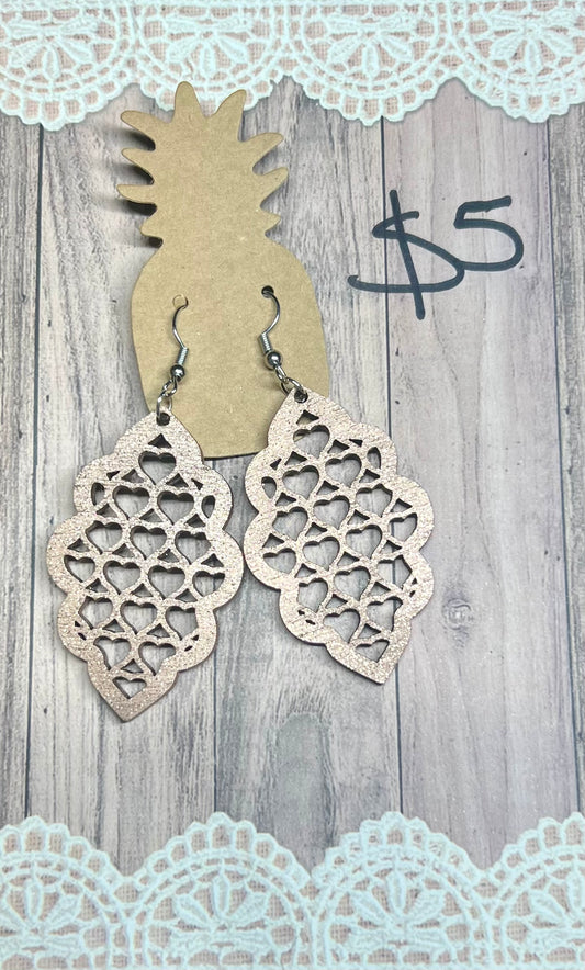 Gold Glitter Hearts 2