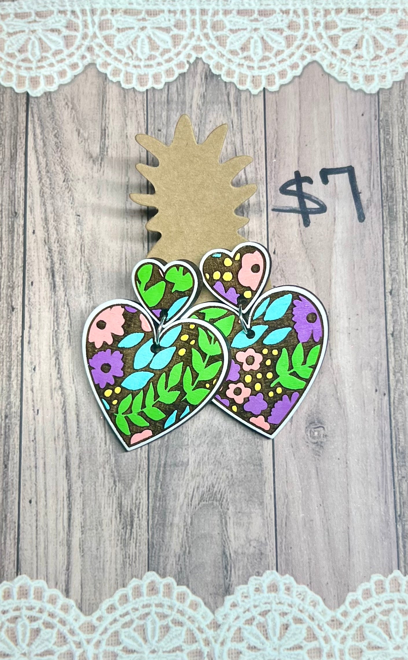 Colorful Flowers Heart