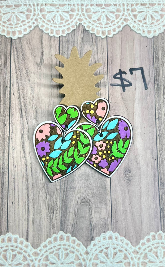 Colorful Flowers Heart